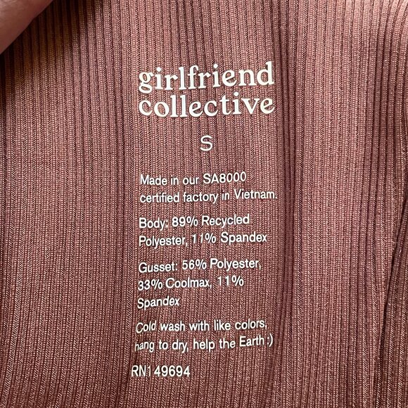 girlfriend collective NWT Tate One Shoulder Bodysuit Bundle 2 - Picture 4 of 7